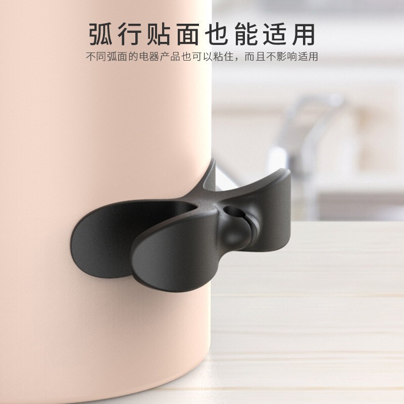 Supplier product image of grey cable winding clips in the selected five-piece pack