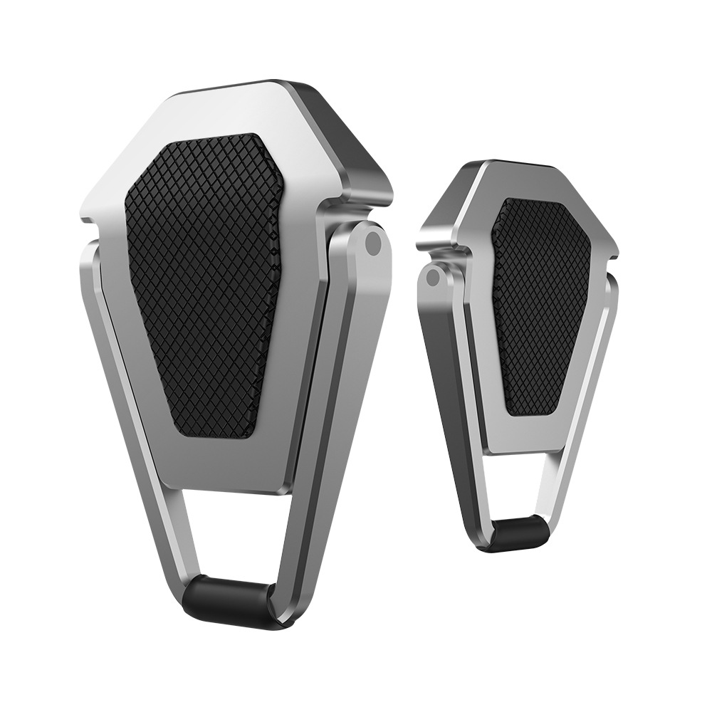 Supplier product image of one black-and-silver pair of folding laptop feet